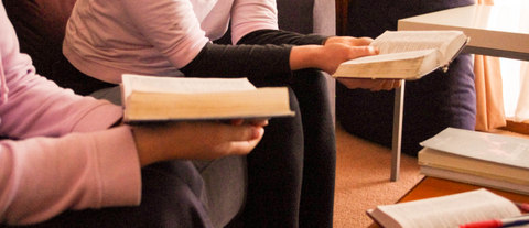 Bible in hands